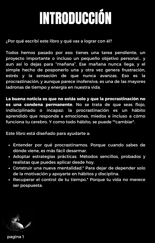 Ebook deja de procrastinar